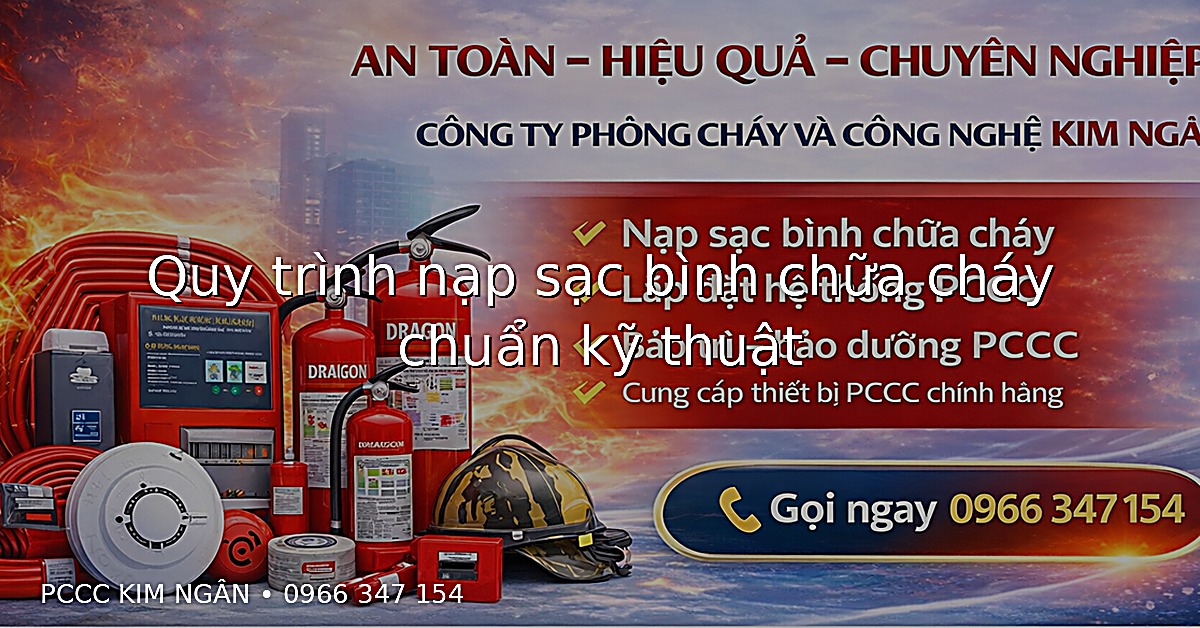 Quy trình nạp sạc bình chữa cháy chuẩn kỹ thuật