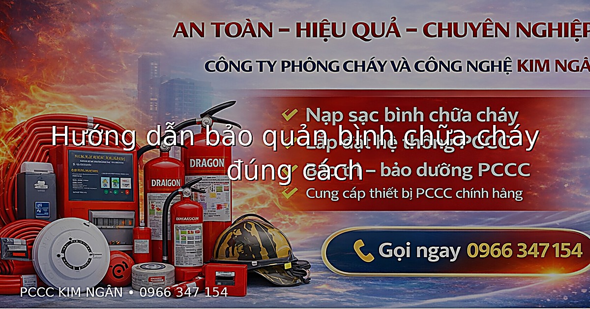 Hướng dẫn bảo quản bình chữa cháy đúng cách