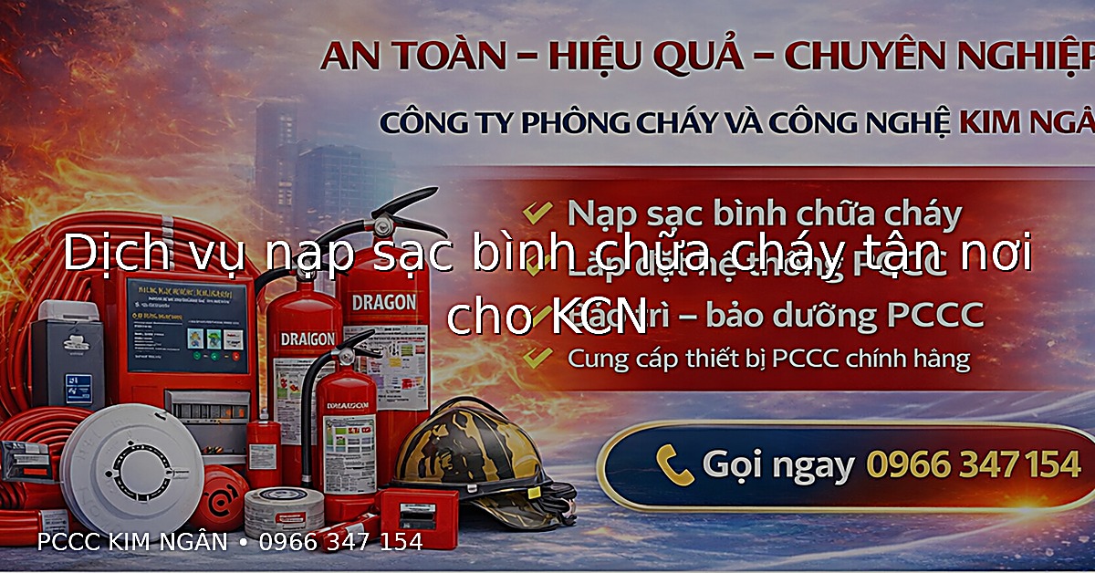 Dịch vụ nạp sạc bình chữa cháy tận nơi cho KCN